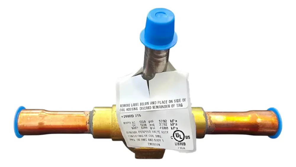 Valvula Solenoide 1/2" SIN BOBINA